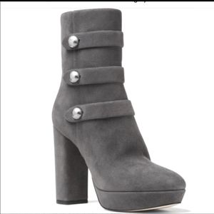 Michaele Kors  Maisie Suede Platform Ankle Booties